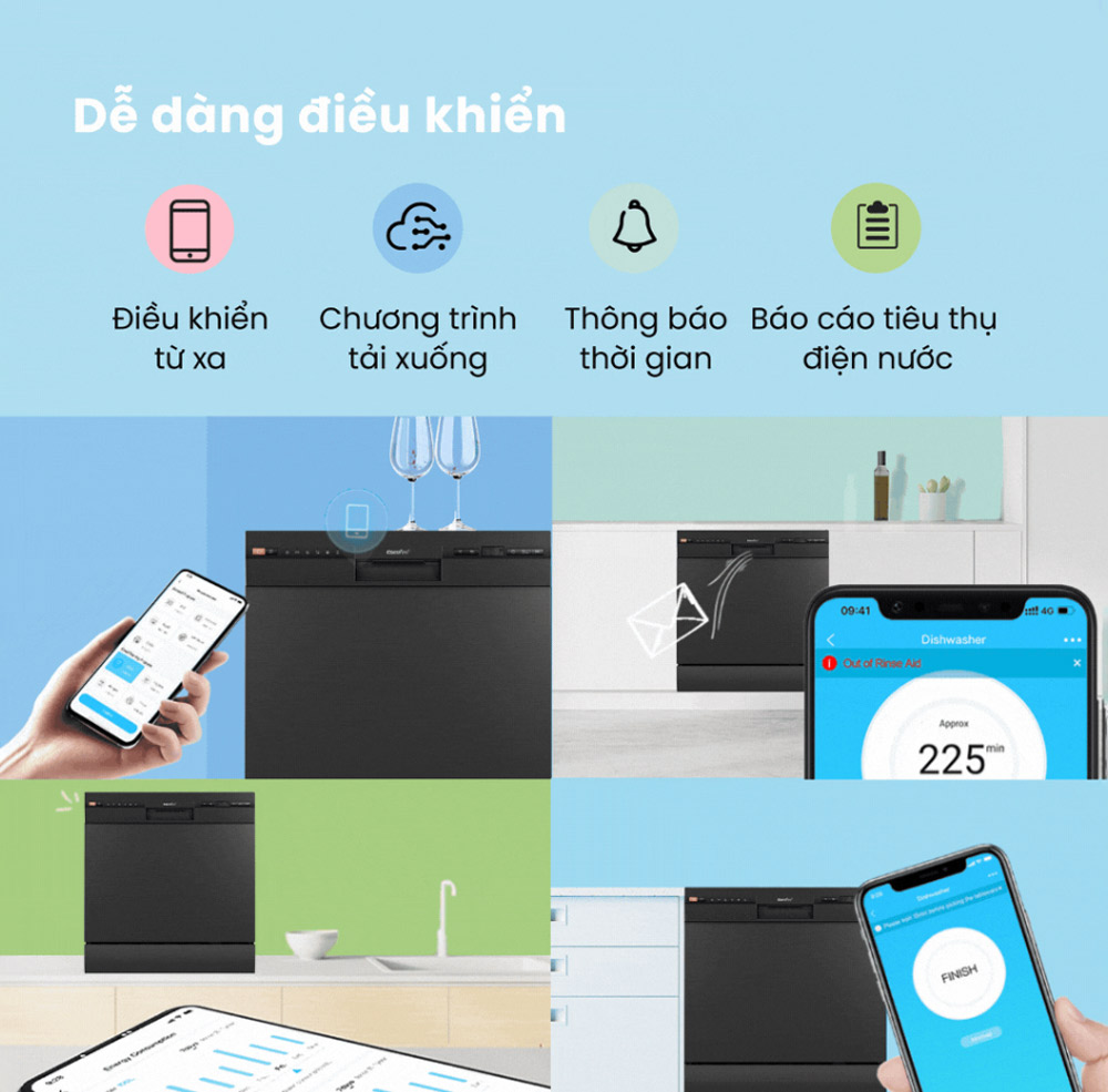 Điều khiển máy rửa chén CDW-8F60RB qua SmartHome