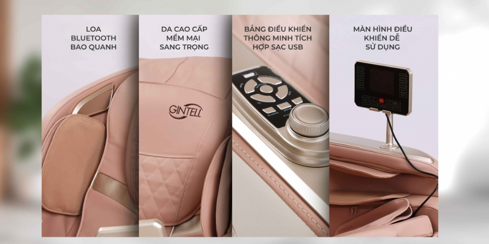 Ghế Massage Gintell B-Bravo GT9850BV diều khiển dễ dàng