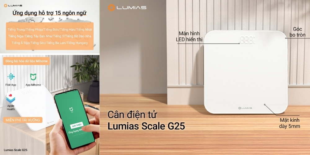 Kết nối cân Lumias Scale G25 với ứng dụng MiHome qua Bluetooth