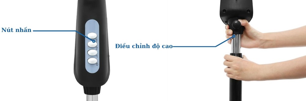 KGEF06SM sử dụng điều khiển nút nhấn