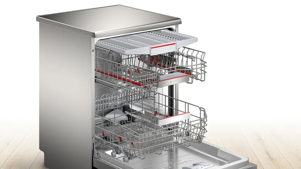 Máy Rửa Bát Bosch SMS6ZCI16E trang bị khay điều chỉnh 3 nấc 