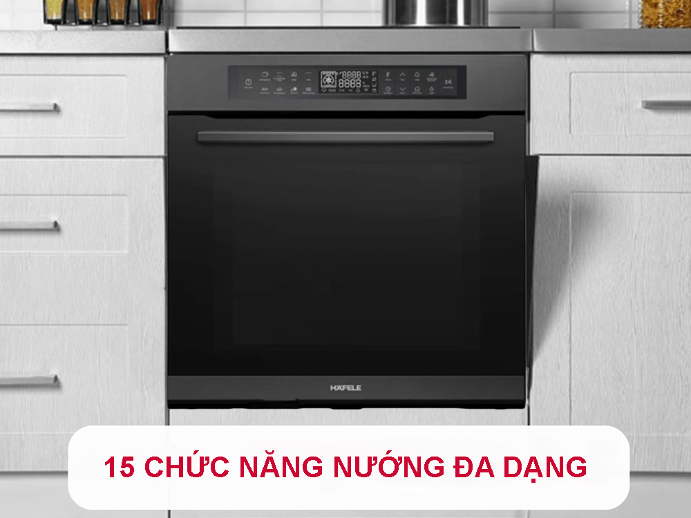 Lò Nướng Âm Tủ Hafele HC-O811B tích hợp đa dạng chức năng nướng 