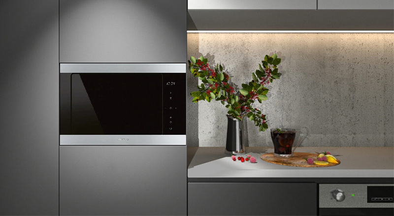 Lò vi sóng âm tủ nâng cao tính thẩm mỹ cho không gian bếp 
