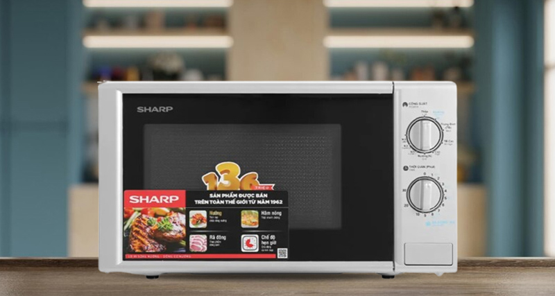 Lò vi sóng Sharp phù hợp nhiều không gian bếp