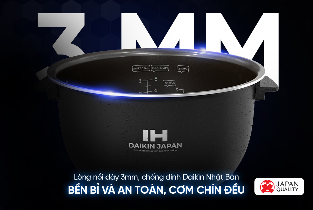 Lòng nồi cơm điện Sunhouse Mama SHD8858 hợp kim dày 3mm