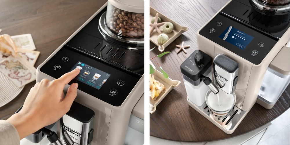 Màn hình màu cảm ứng 3.5 inch trực quan trên Delonghi EXAM440.55.BG