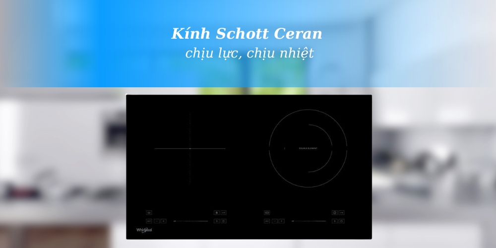 Mặt bếp Whirlpool ACH7324/BLV làm từ kính Schott Ceran