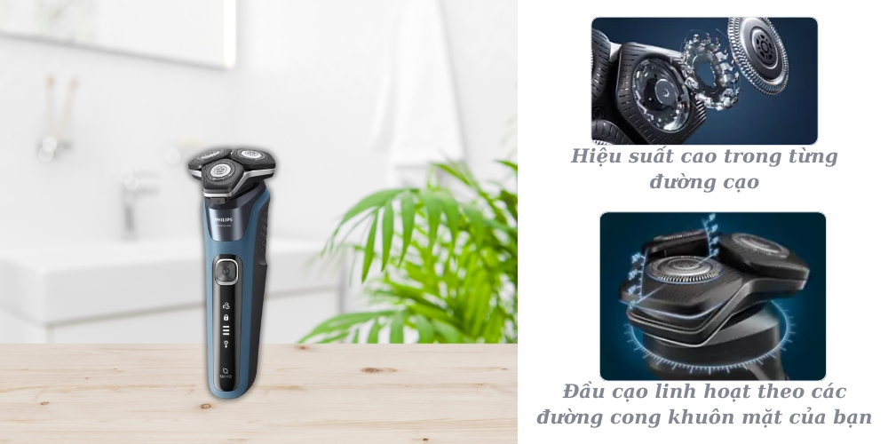 Máy cạo râu Philips S5880/20 cho hiệu quả vượt trội trong từng đường cạo