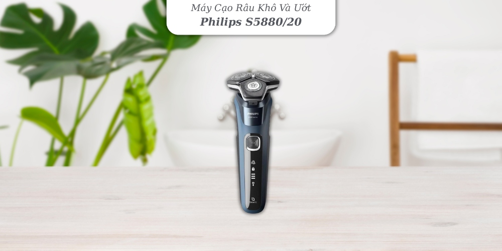 Máy cạo râu Philips S5880/20 mang lại cảm giác cầm nắm chắc tay
