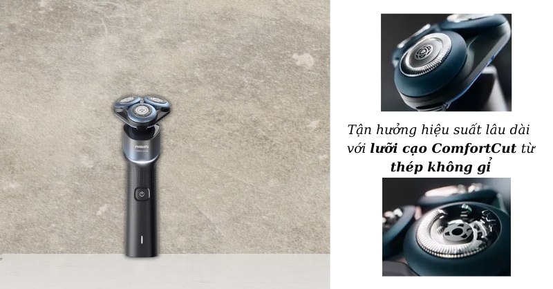 Máy Cạo Râu Philips X5006/00 với lưỡi cạo ComfortCut từ thép không gỉ
