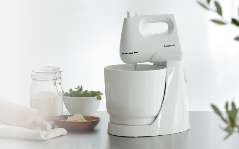 Máy đánh trứng để bàn có chân đế và tô cố định