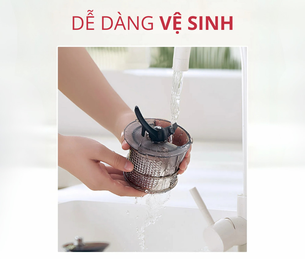Máy ép chậm Magic Eco AC-148 dễ dàng vệ sinh