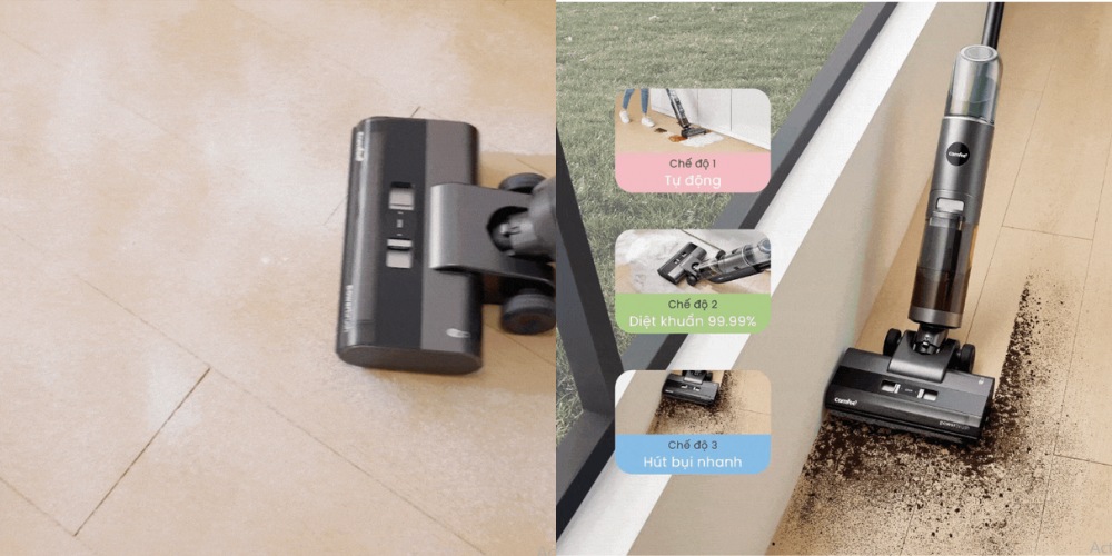 Máy Hút Bụi Lau Sàn Comfee CXC05APGY với 3 chế độ hút