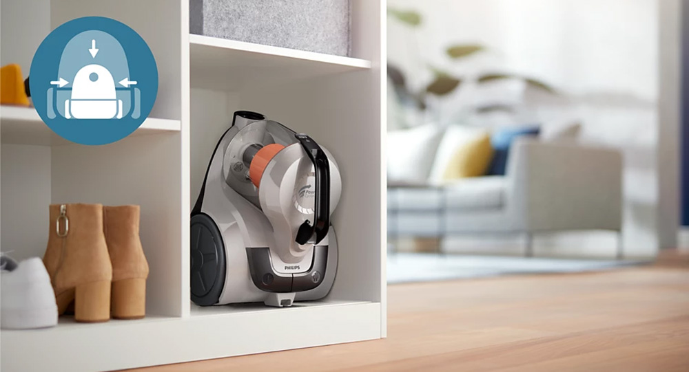 Kiểu dáng nhỏ gọn của Máy Hút Bụi Philips XB1012/10