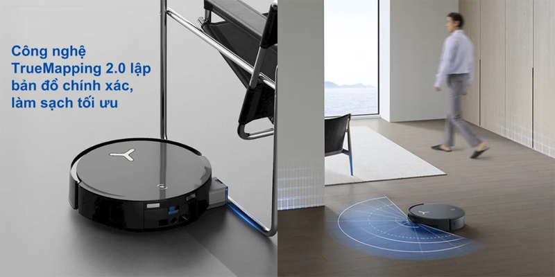 Máy hút bụi - Robot hút bụi Ecovacs Deebot tự lập bản đồ chính xác