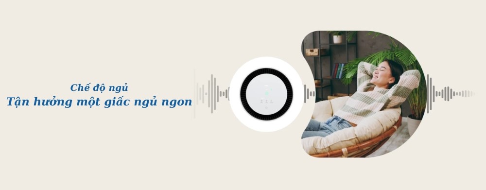 Máy Lọc Không Khí LG AS35GGW10.ABAE có chế độ ngủ