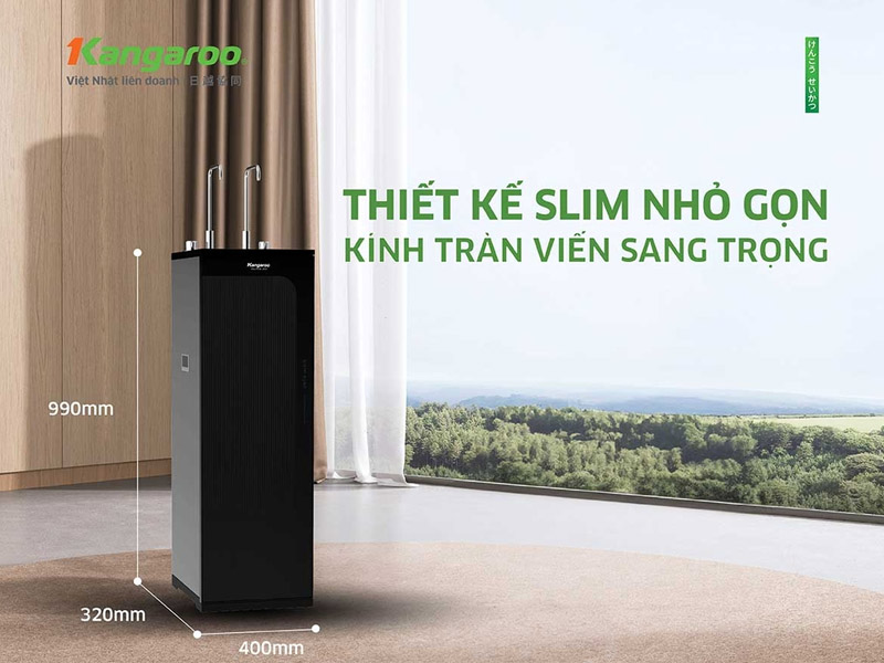 Thiết kế nhỏ gọn, sang trọng của máy lọc nước Kangaroo