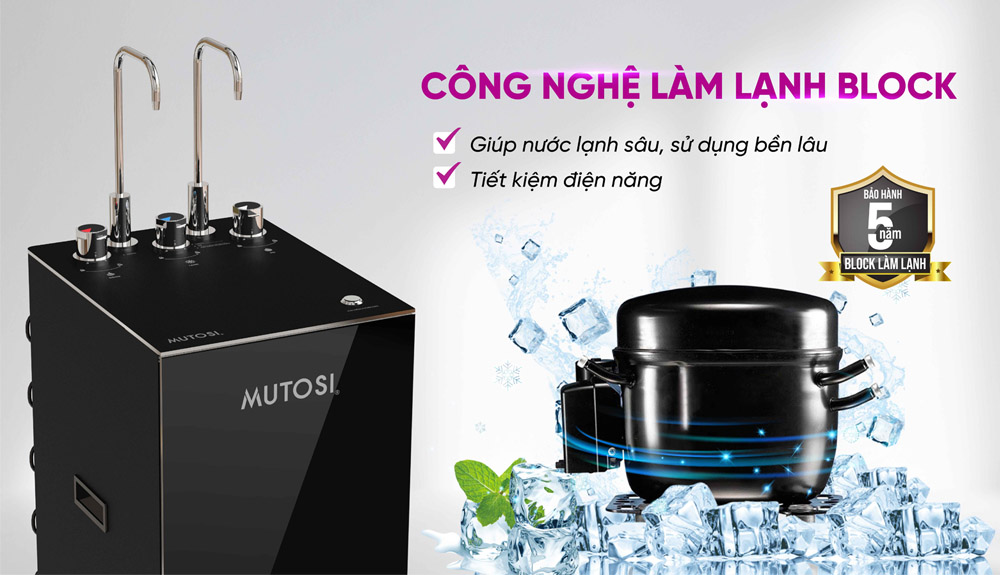 Máy Lọc Nước Mutosi MP-H112UV làm lạnh sâu tới 6°C