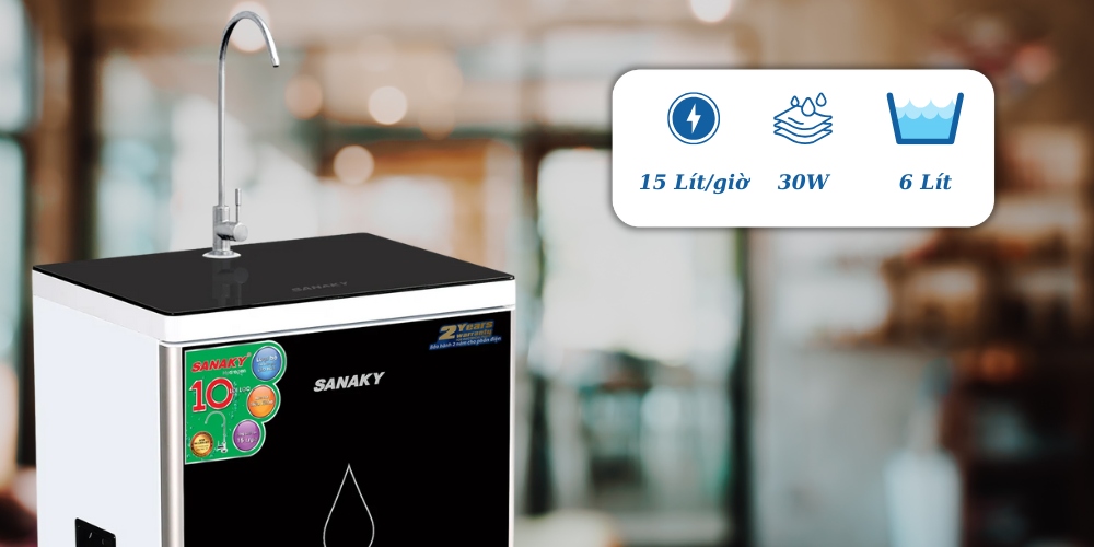Máy Lọc Nước Sanaky VH 1010HY lọc mạnh mẽ, vận hành ổn định
