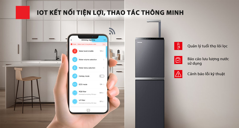 Máy lọc nước Toshiba mang đến trải nghiệm vượt tầm giá