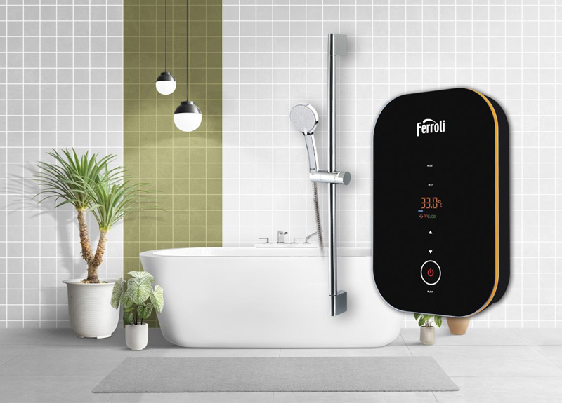 Máy nước nóng Ferroli gây ấn tượng bởi thiết kế hiện đại