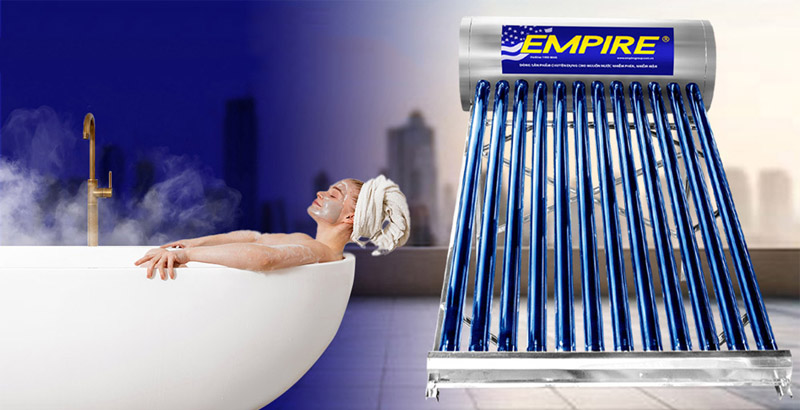 Máy nước nóng năng lượng mặt trời phù hợp cho gia đình đông người