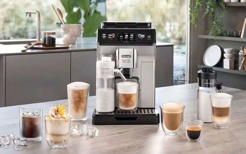 Máy pha cà phê Delonghi sở hữu kích thước nhỏ gọn