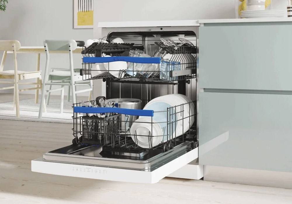 Máy Rửa Chén Candy CDPN 4D620PW/E có dung tích 16 bộ chén đĩa Châu Âu