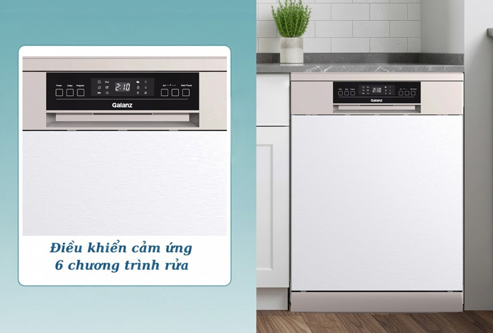 Máy Rửa Chén Đĩa W60C3A401MQ1 có bảng điều khiển cảm ứng 