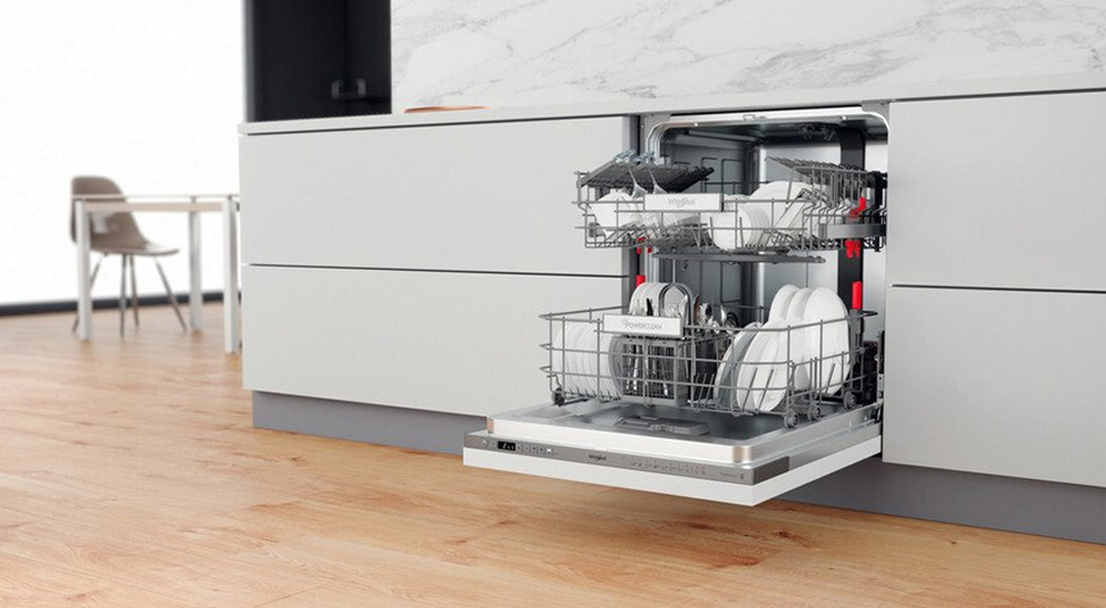 Máy Rửa Chén Âm Tủ Whirlpool WIO 3T133P có dung rửa tích lớn