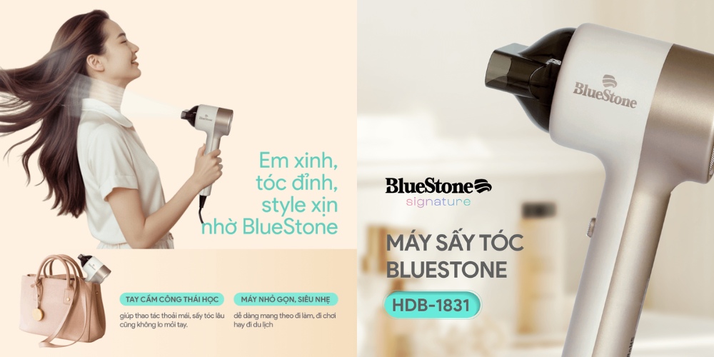 Máy Sấy Tóc Bluestone HDB-1831 dễ dàng sử dụng