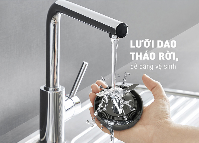 Máy xay sinh tố Tefal trang bị lưỡi dao có thể tháo rời 