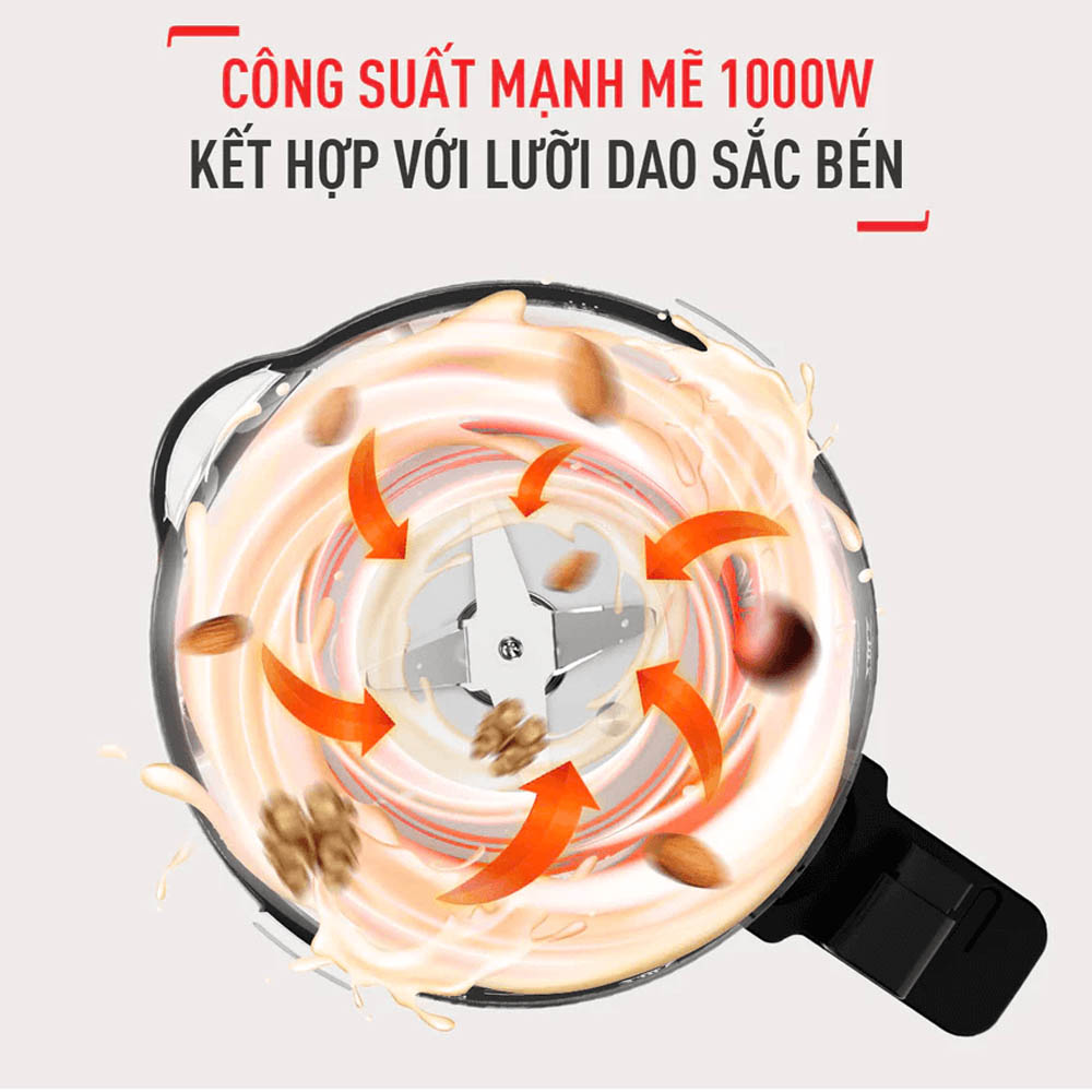 Máy Xay Sinh Tố BL511868 có công suất xay nóng 1000W