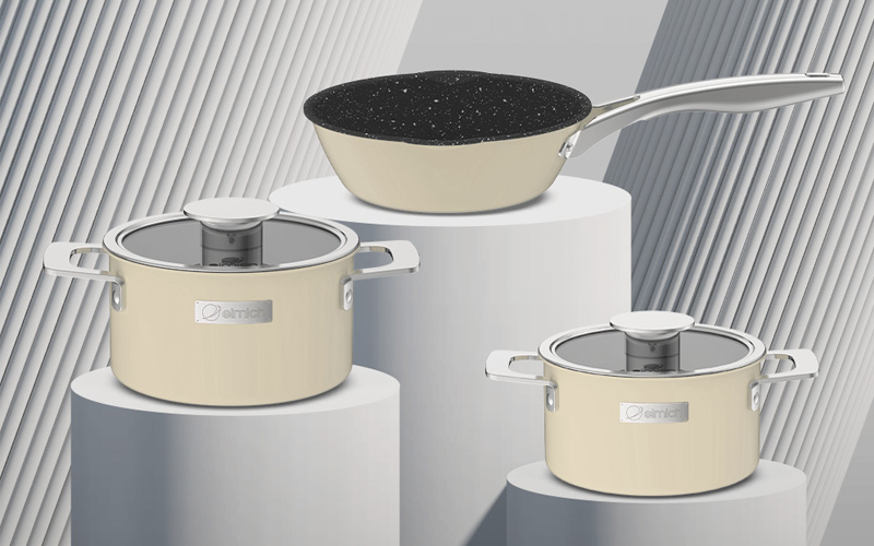 Nồi chảo Elmich sở hữu thiết kế hiện đại với đường nét tinh gọn
