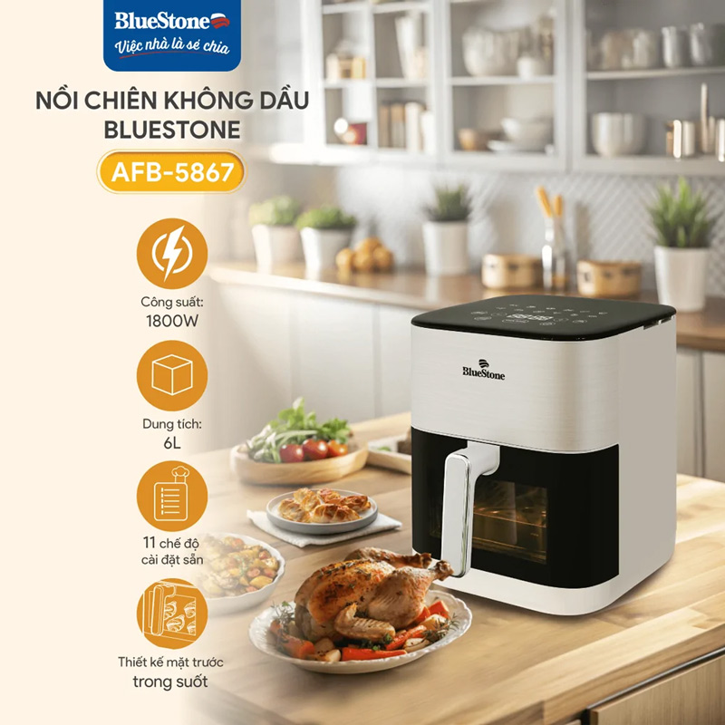 Nồi chiên không dầu Bluestone