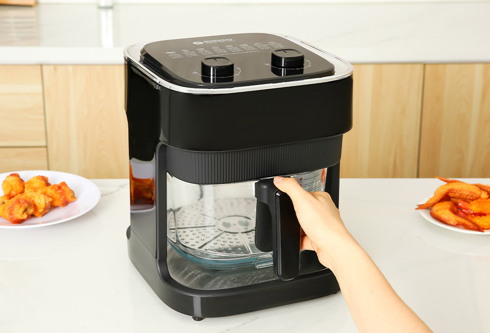 Nồi Chiên Không Dầu Mishio MK373 phù hợp với gia đình đông thành viên