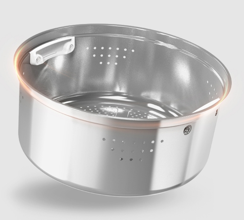 Nồi Cơm Cao Tần SR-HFL103WRA trang bị xửng hấp đa năng