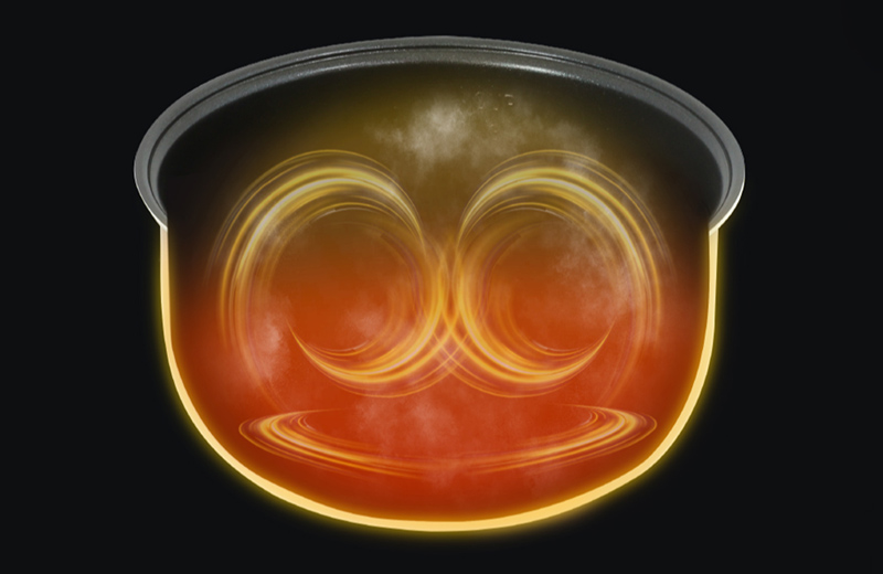 Lòng nồi phủ chống dính dễ vệ sinh 