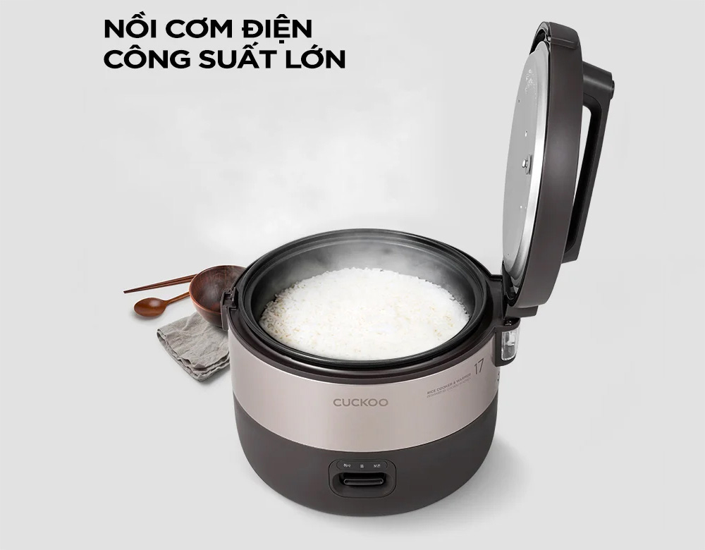 Nồi Cơm Điện Cuckoo CR-1755 nấu chín cơm đều từ trong ra ngoài