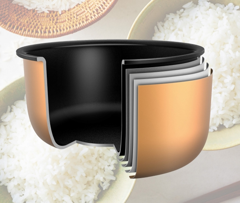 Lòng nồi chống dính dễ vệ sinh sau khi sử dụng