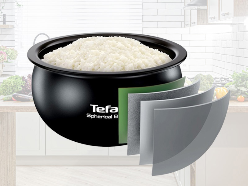 Nồi cơm điện Tefal được chế tạo từ những chất liệu cao cấp