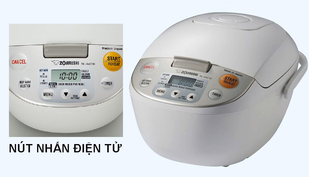 Phím điều khiển nút nhấn điện tử kèm màn hình hiển thị 