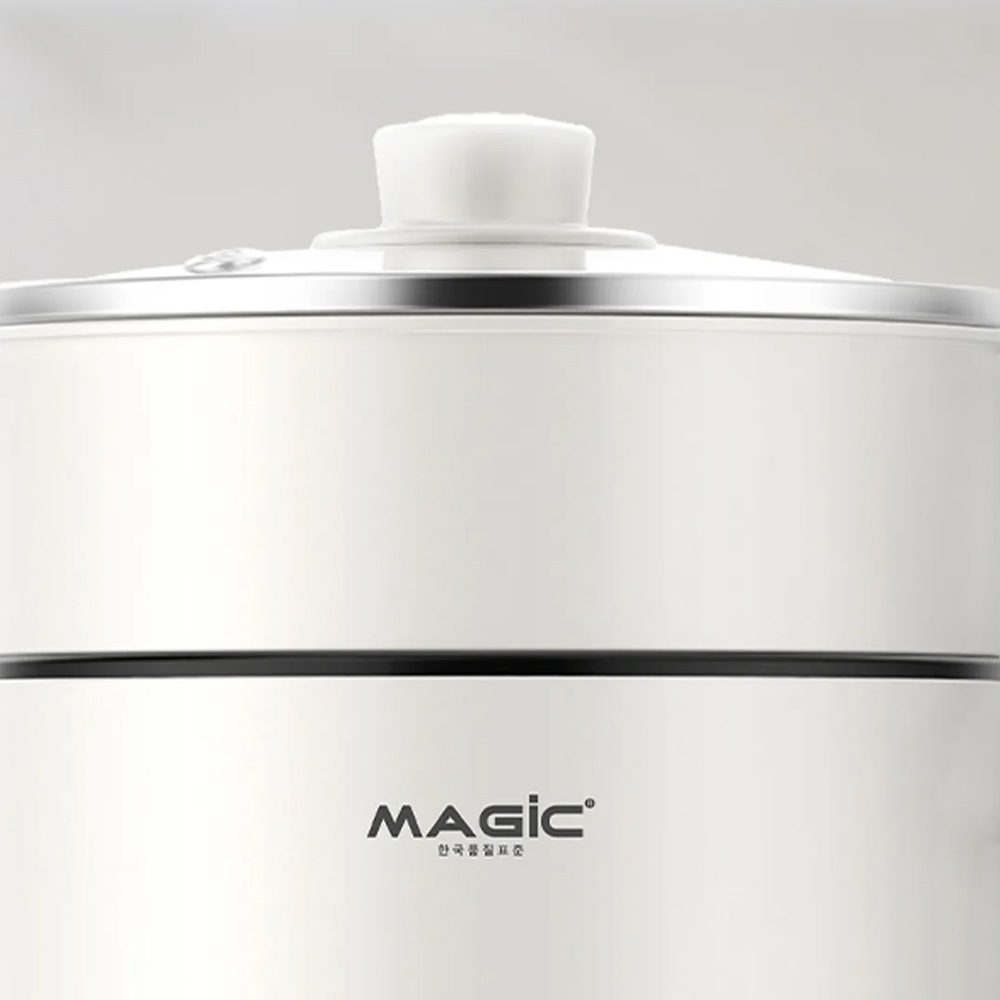 Dễ dàng quan sát thức ăn bên trong Nồi Lẩu Điện Đa Năng Magic A-040