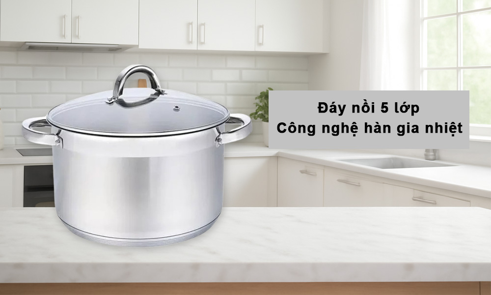 Nồi Luộc Gà Kangaroo KGCP28C1 sử dụng công nghệ hàn gia nhiệt