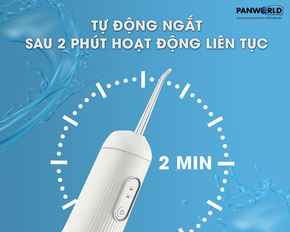 Panworld PW-3226 tự động ngắt sau 2 phút hoạt động liên tục