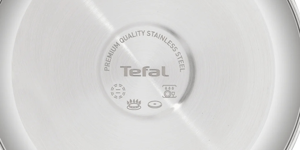 Quánh Inox Tefal E3252295 dùng được trên bếp ga, bếp điện, bếp hồng ngoại, bếp từ
