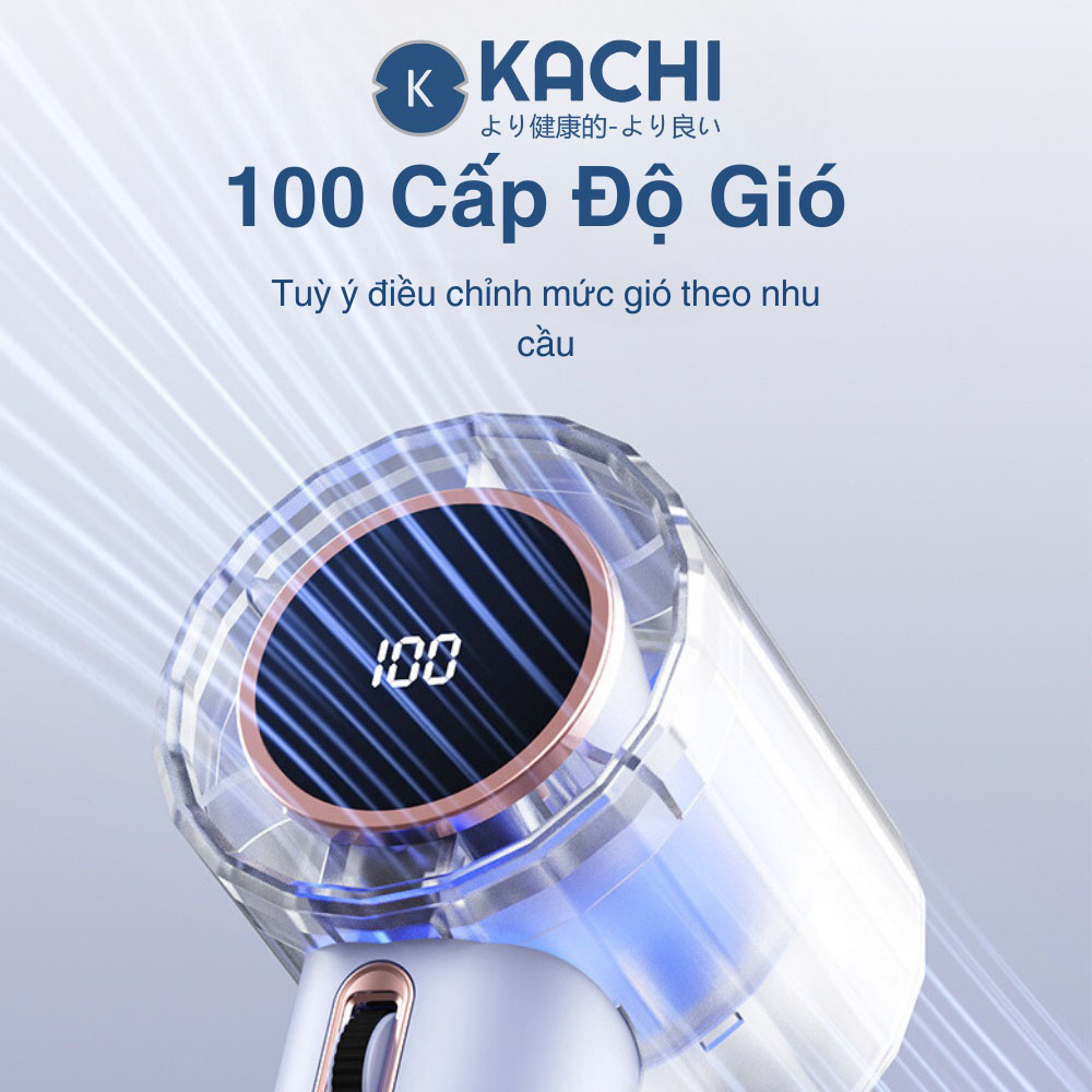 Quạt Cầm Tay Kachi MK400 có 100 tốc độ gió