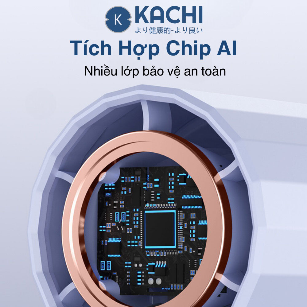 Quạt Cầm Tay Kachi MK400 tích hợp Chip AI