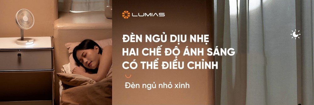 Quạt Để Bàn Lumias LM-36W trang bị 2 chế độ sáng