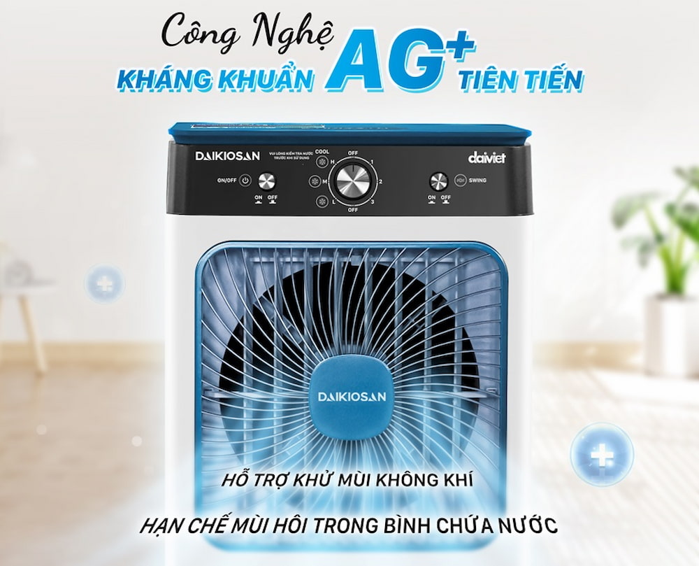 Quạt Daikiosan DM110 với công nghệ kháng khuẩn Ag+